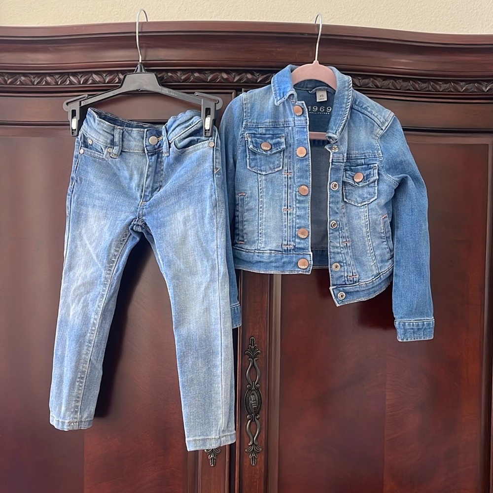 Jean jacket and jeans